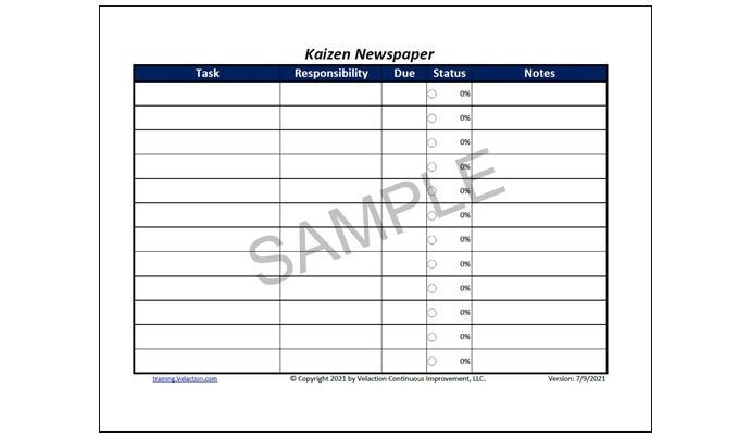 Kaizen Newspaper – Velaction Store