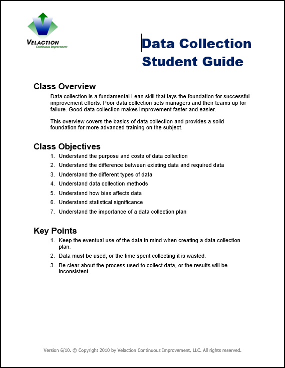 Data Collection Trainer Downloads