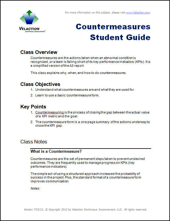 Countermeasures Student Guide