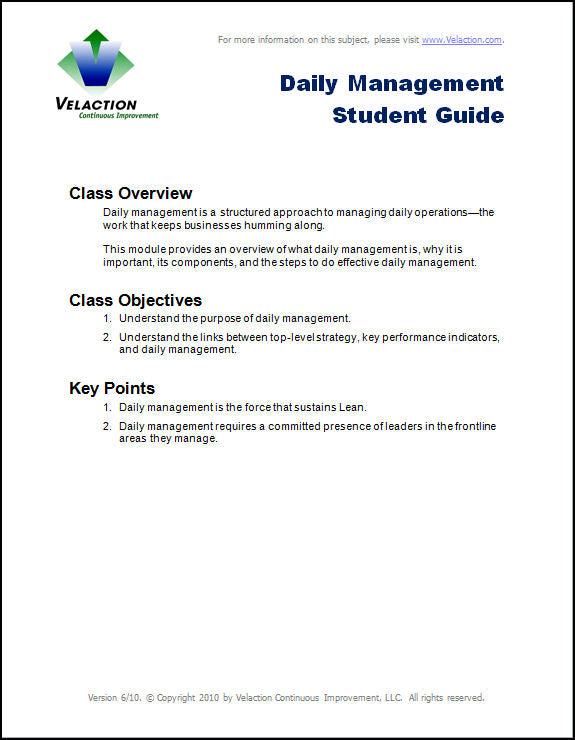 Daily Management Trainer Downloads