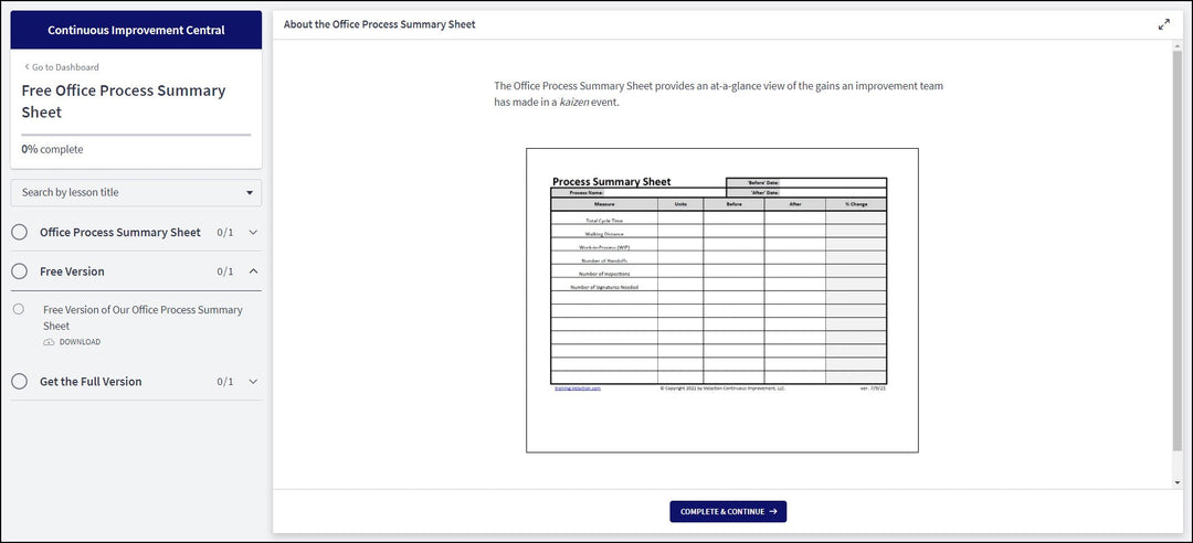 Office Process Notes Office Process Summary Sheet – Velaction Store