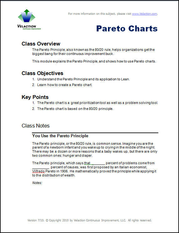 Pareto Charts Trainer Downloads