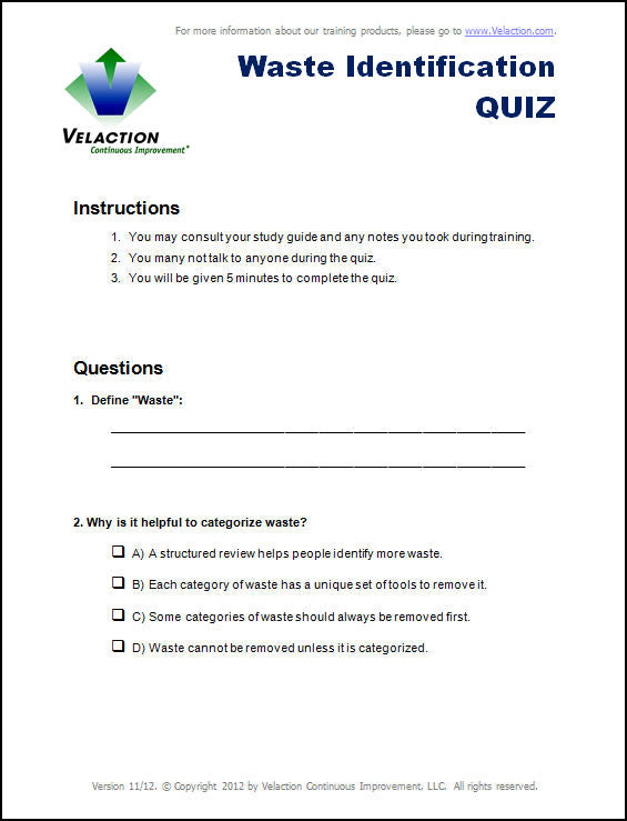 Waste Identification Quiz